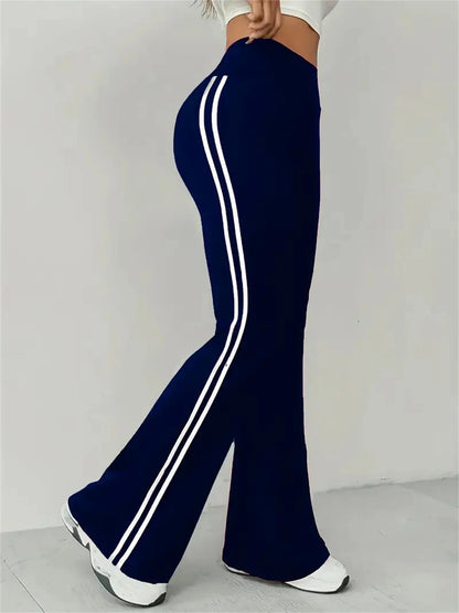 Women's Slim Casual Flare Pants Hight Waist Fashin Micro Pull Trousers Female Outfit Pant Street