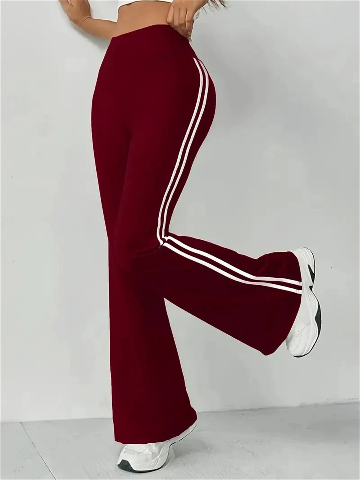 Women's Slim Casual Flare Pants Hight Waist Fashin Micro Pull Trousers Female Outfit Pant Street