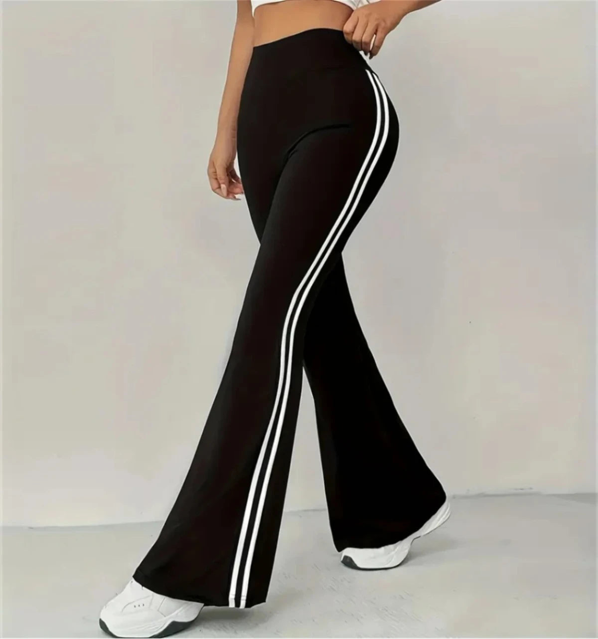 Women's Slim Casual Flare Pants Hight Waist Fashin Micro Pull Trousers Female Outfit Pant Street