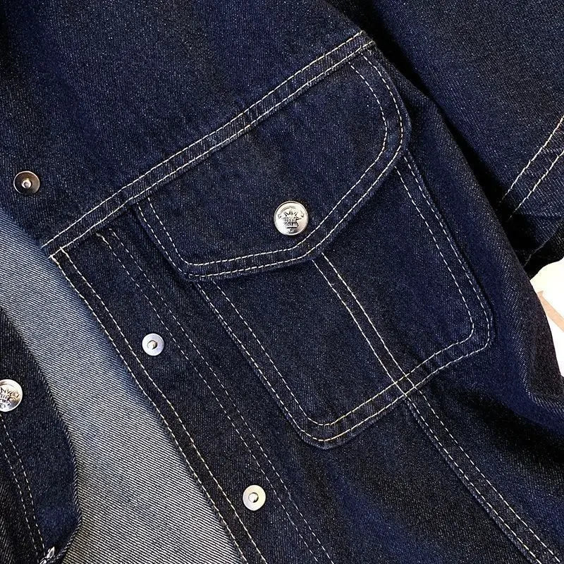 Women's Denim Jackets Streetwear Short Sleeve Jean Jacket Outwear Ropa Mujer Retro Vintage Coat Cropped Tops